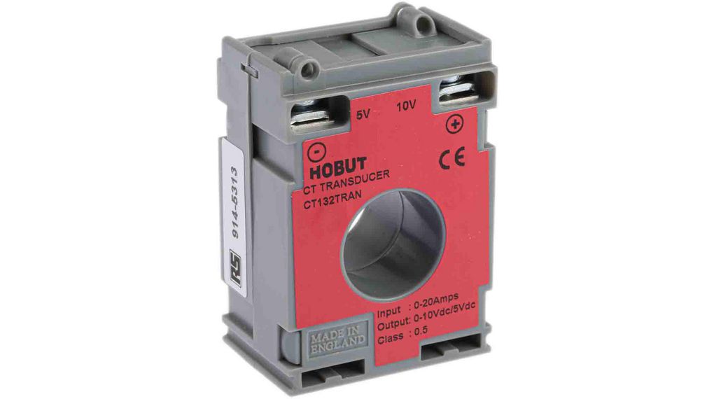 HOBUT CT132TRAN Series Current Transformer, 20A Input, 20:1, 21mm Bore, 15 → 30 V