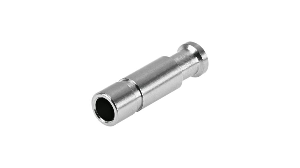 Blanking Plug, Compressed Air / Water, Brass, 30mm, Ø8 mm, Push-In Sleeve