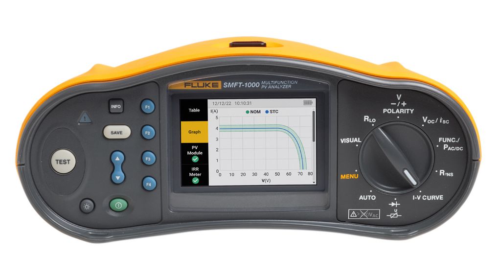 Multifunction PV Tester and Analyser 999MOhm ±5 %