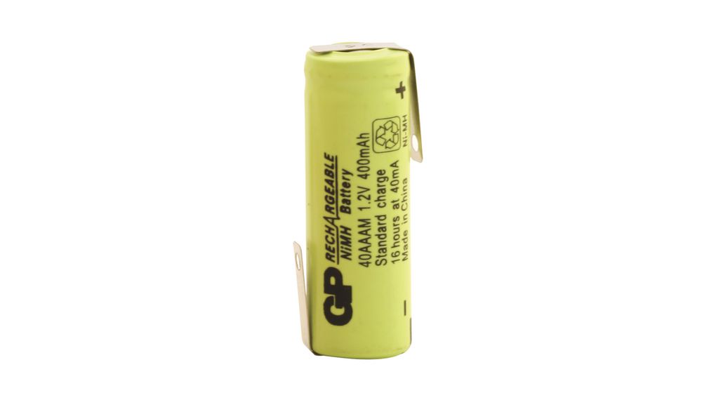 40AAAM1A1P  GP Batteries Batterie rechargeable, Ni-MH, AAA, 1.2V