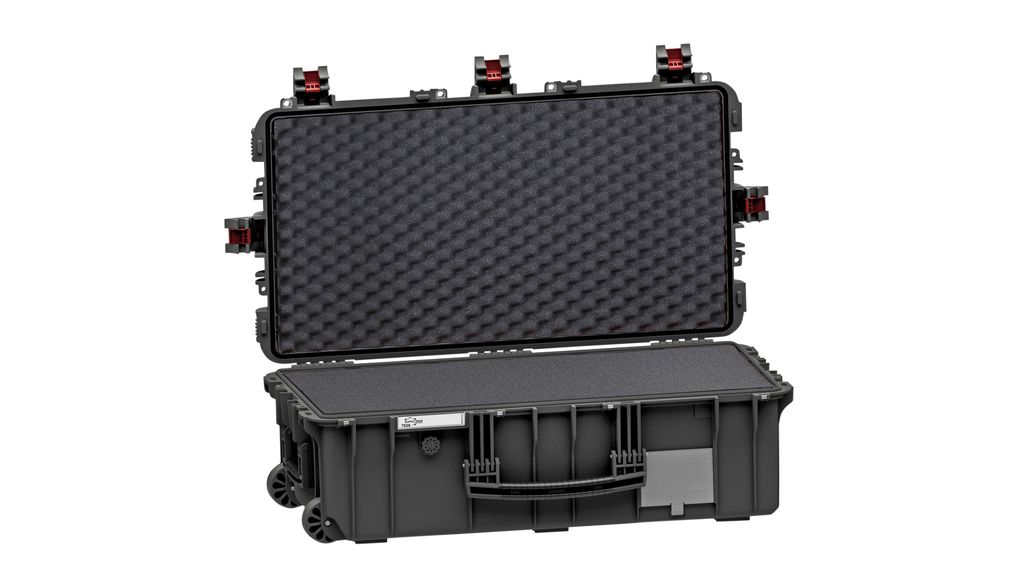 Behuizing, waterdicht, 79.2l, 279x832x466mm, Polypropyleen (PP), Zwart