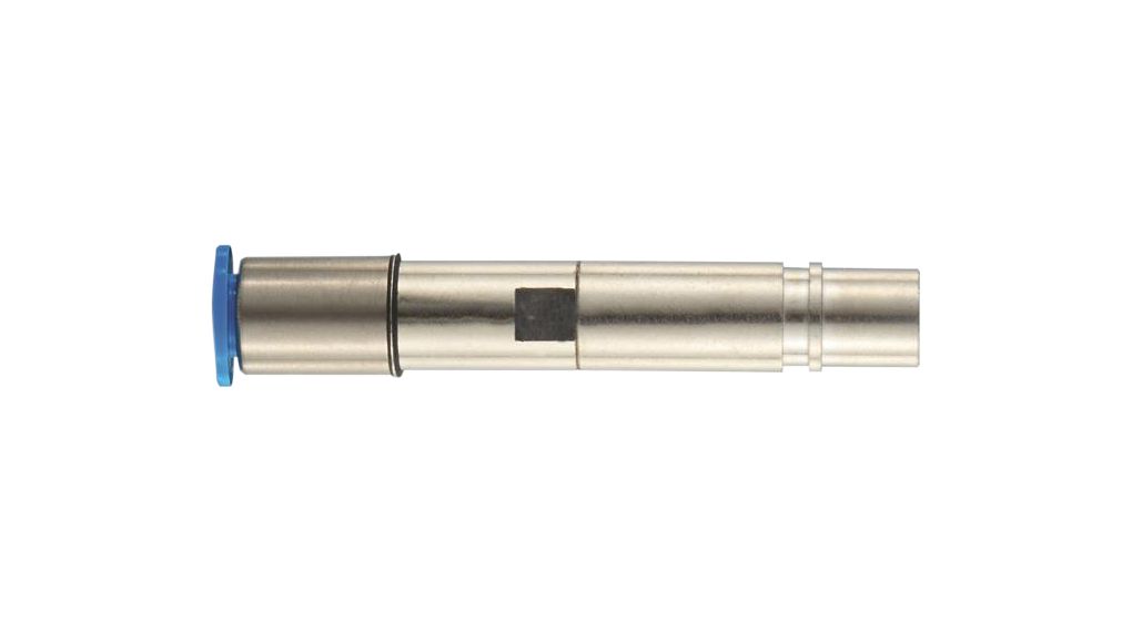 Pneumatik-Kontakt mit Absperrventil, 6mm, Buchse