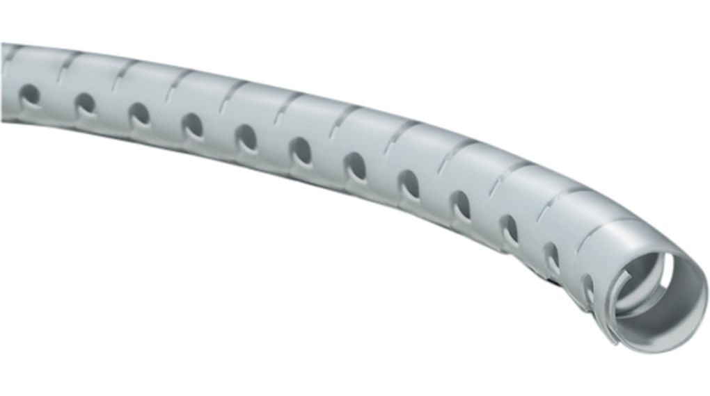 Cable Cover, 20mm, Polypropylene, Grey, 25m