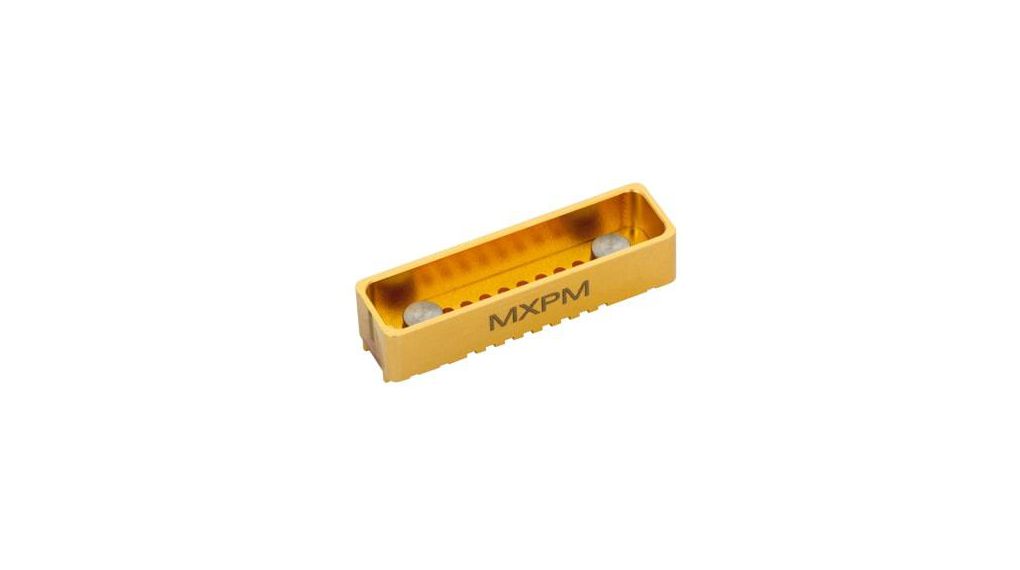 RF Connector, MXPM, Brass, Socket, Straight, 50Ohm, Soldering