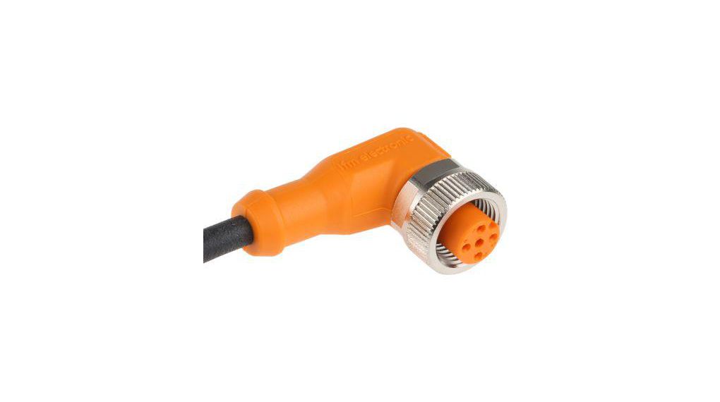 Right Angle Female 4 way M12 to Unterminated Sensor Actuator Cable, 10m