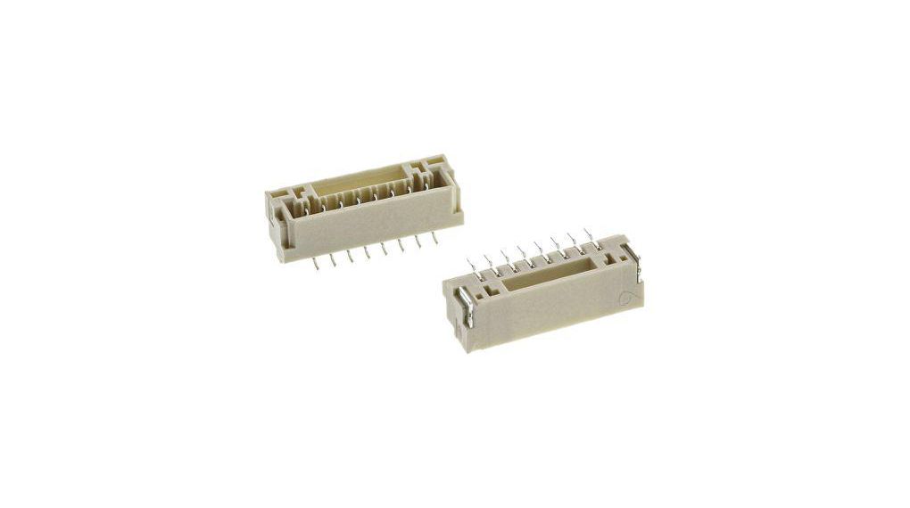 GH Series Straight Surface Mount PCB Header, 8 Contact(s), 1.25mm Pitch, Shrouded