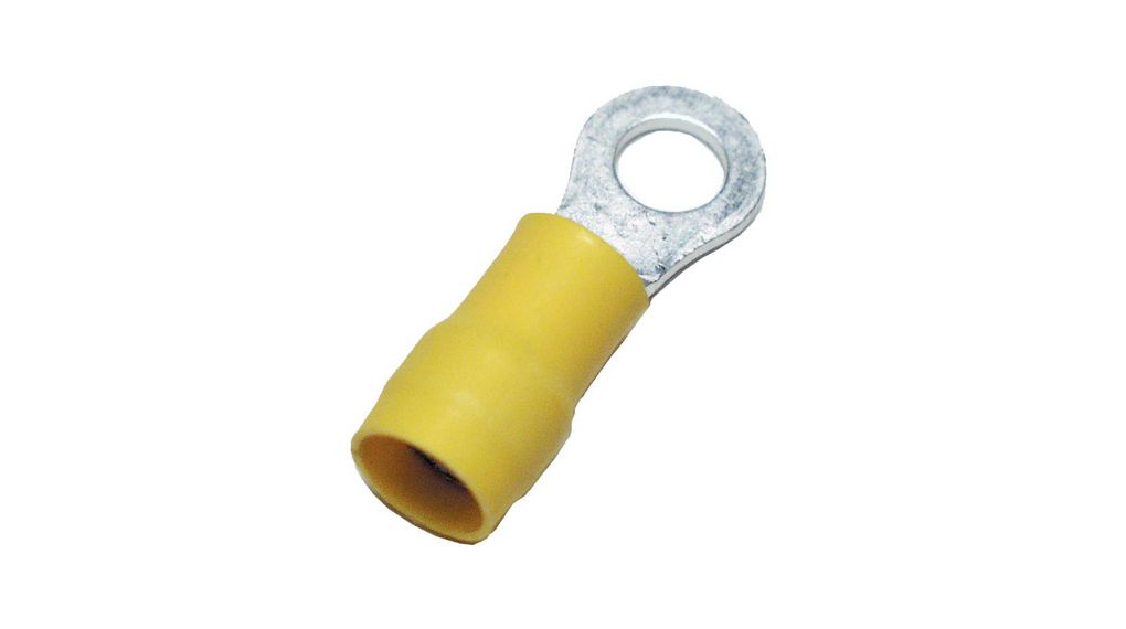 Ring Terminal, Partially Insulated, 2.63 ... 6.64mm², M6, Pack of 100 pieces