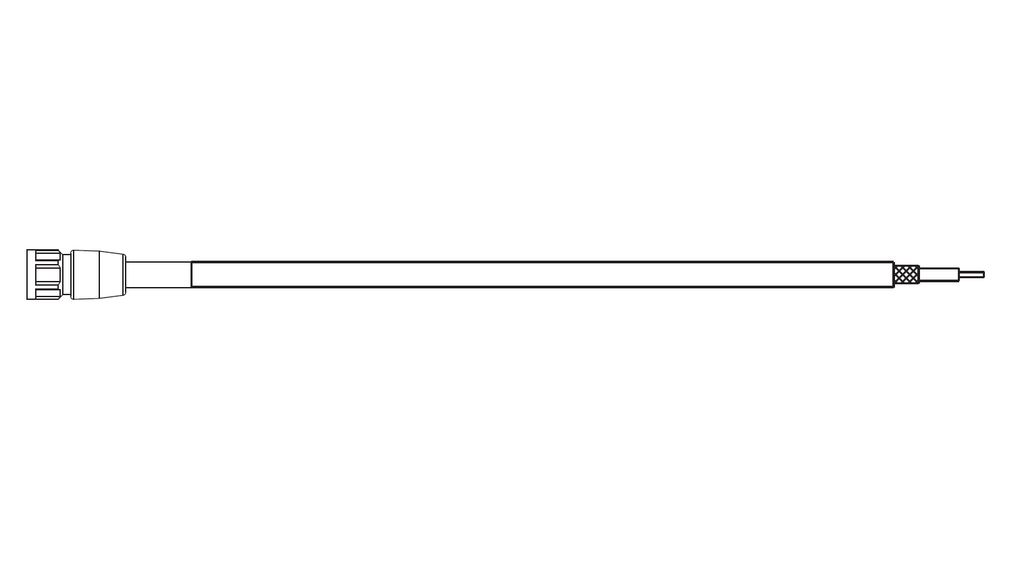 Kabelsatz, Drehbare Kabelbuchse - Offene Enden, Leiter, 5m, Schwarz