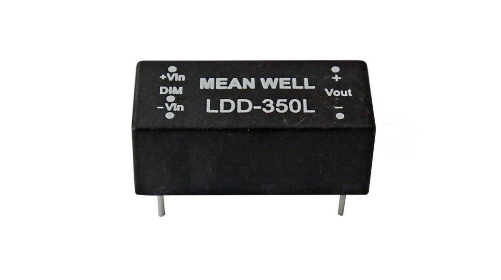 LDD-350L | MEAN WELL Step Down LED Driver 350mA 2 ... 32V IP67 ...