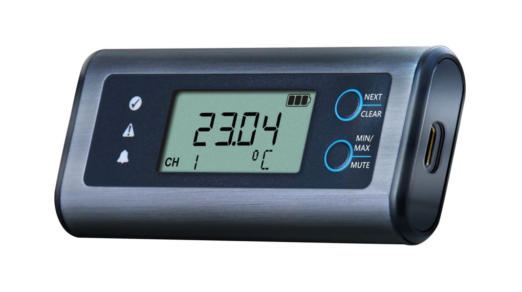 High Accuracy Data Logger, Temperature / Humidity / Pressure, 2 Channels, USB, 1000000 Measurements