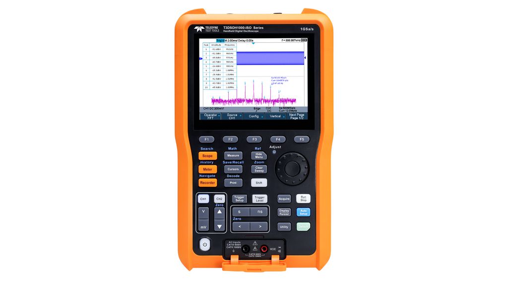 Handheld Oscilloscope with Isolated Input, 2x 100MHz, 1GSPS