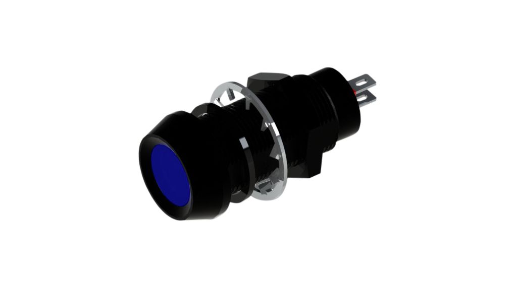 Led-controlelampje Blauw 12.7mm 3.4VDC 20mA