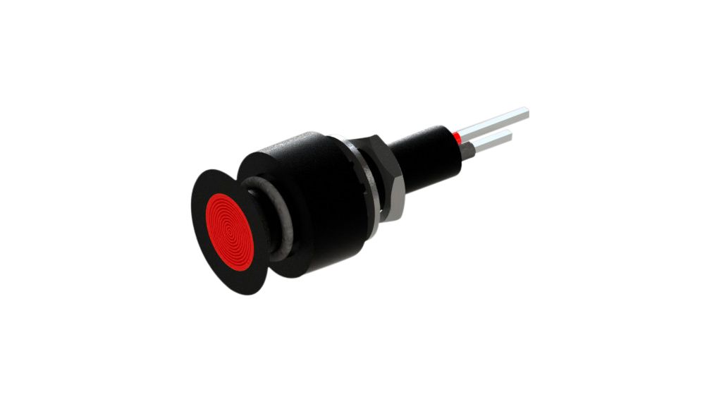 Led-controlelampje Rood 6.1mm 12VDC 20mA