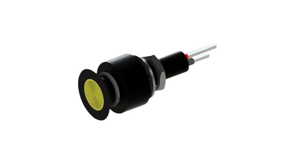 LED Indicator Yellow 6.1mm 28VDC 15mA