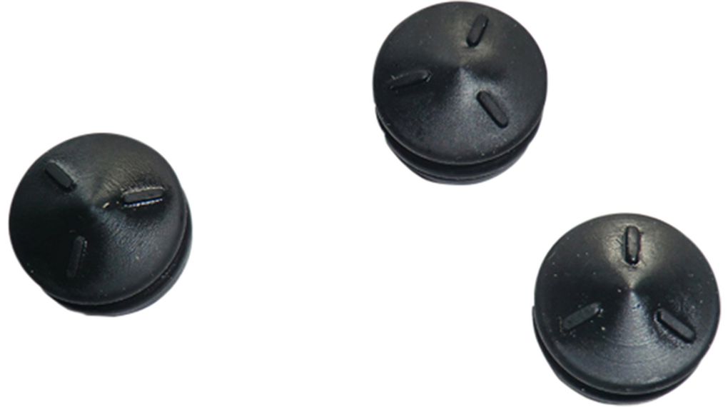 Manual Piston Rubber, 10cm³, Zwart