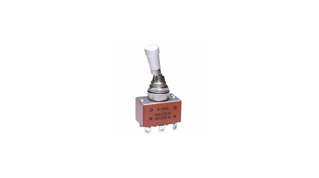 Toggle Switch ON-ON 20 A @ 125 VAC / 10 A @ 250 VAC / 20 A @ 30 VDC 2CO IP65