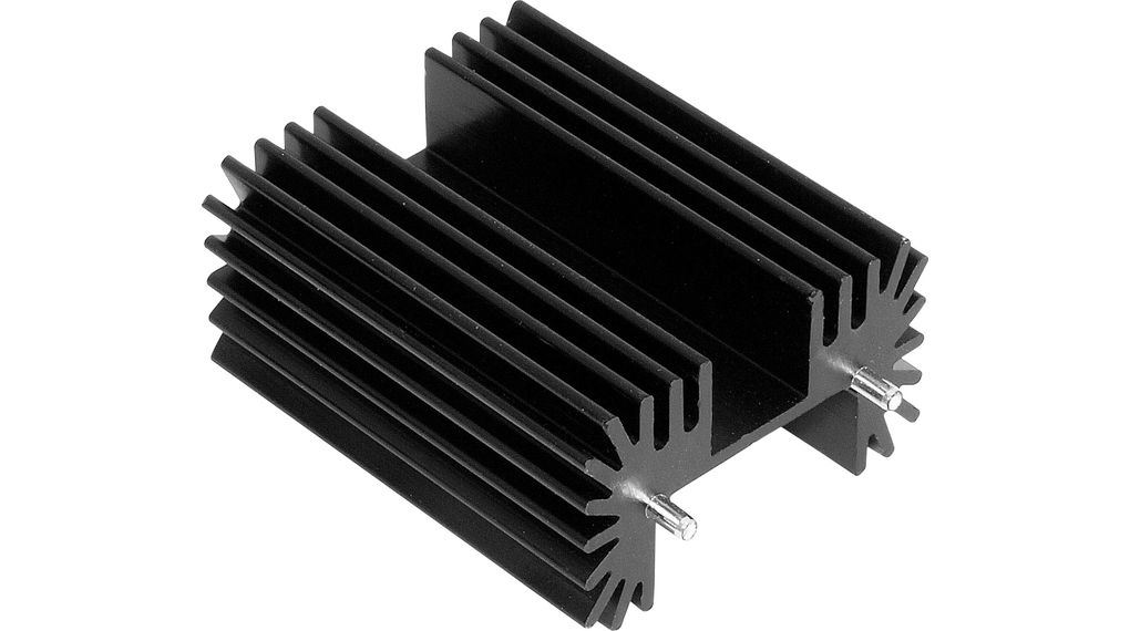 Kühlkörper Schwarz, eloxiert 3.8K/W 38x42x25mm