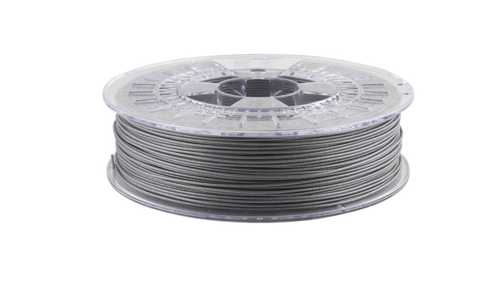 3D Printer Filament, PLA, 1.75mm, Metallic Silver, 750g