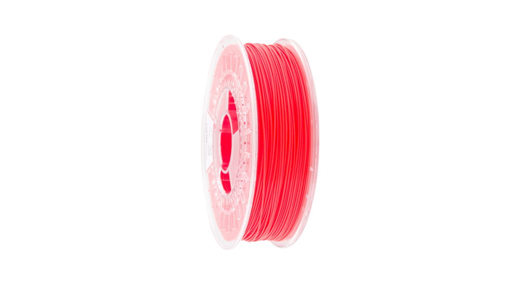 3D Printer Filament, PLA, 1.75mm, Neon Red, 750g