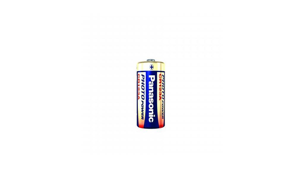Primary Battery, 3V, CR123A, Lithium, Pack of 2 pieces