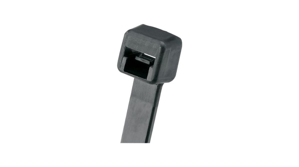 Locking Cable Tie 203 x 2.5mm, Polyamide 6.6 W, 80N, Black, Pack of 100 pieces