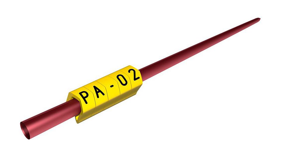 Kokoonpanotyökalu kaapelimerkintöihin PA02, 3.1mm, Ruostumaton teräs, Punainen