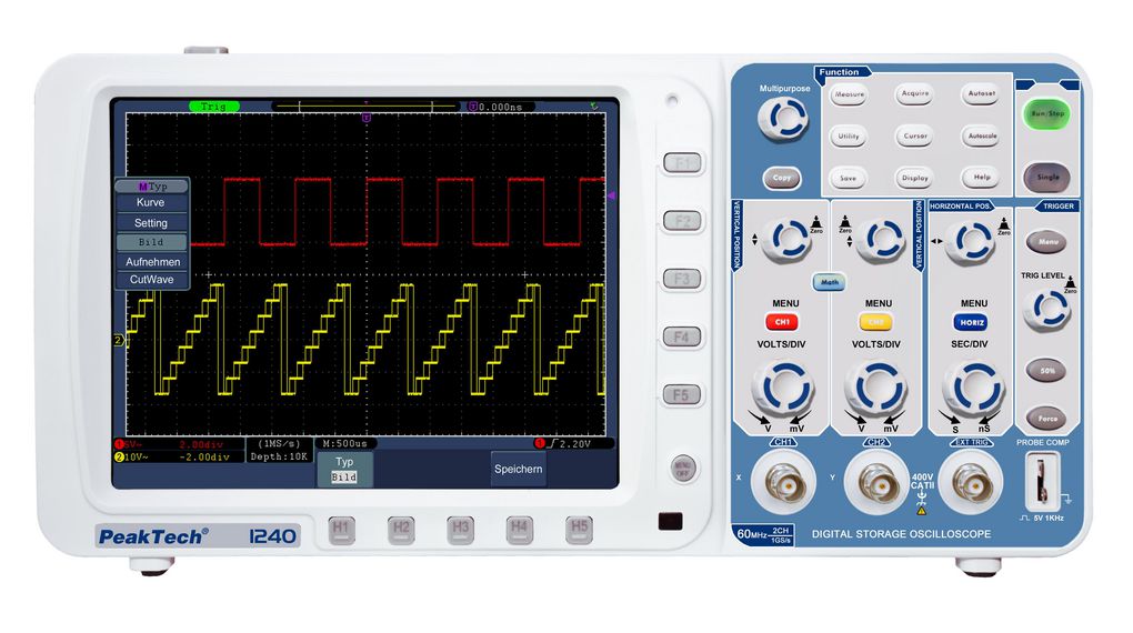 Oscyloskop DSO 2x 60MHz 500MSPS USB / VGA / LAN