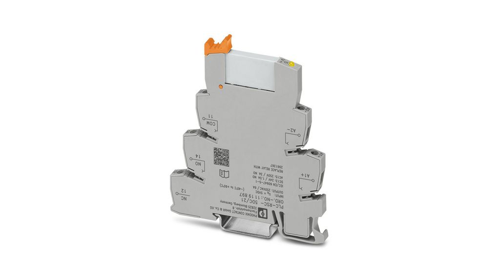 Relay Module Elfa 1119897 | Phoenix Contact PLC-RSC Series Relay Module, DIN Rail, 4.5 V ...