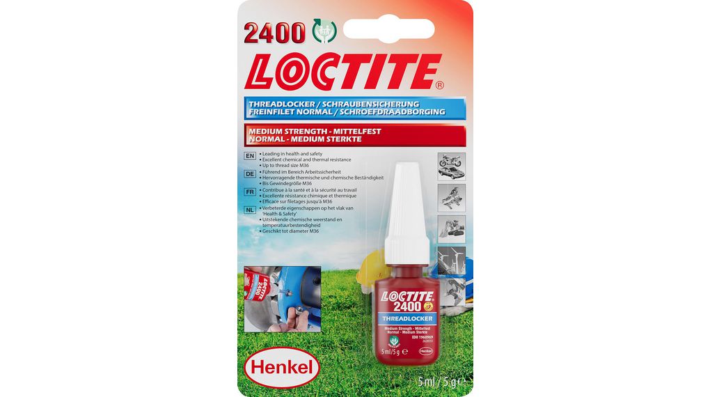 LOCTITE 2400 BC5ML EGFD | Loctite Loctite 2400 Blue Thread lock, 5 ML