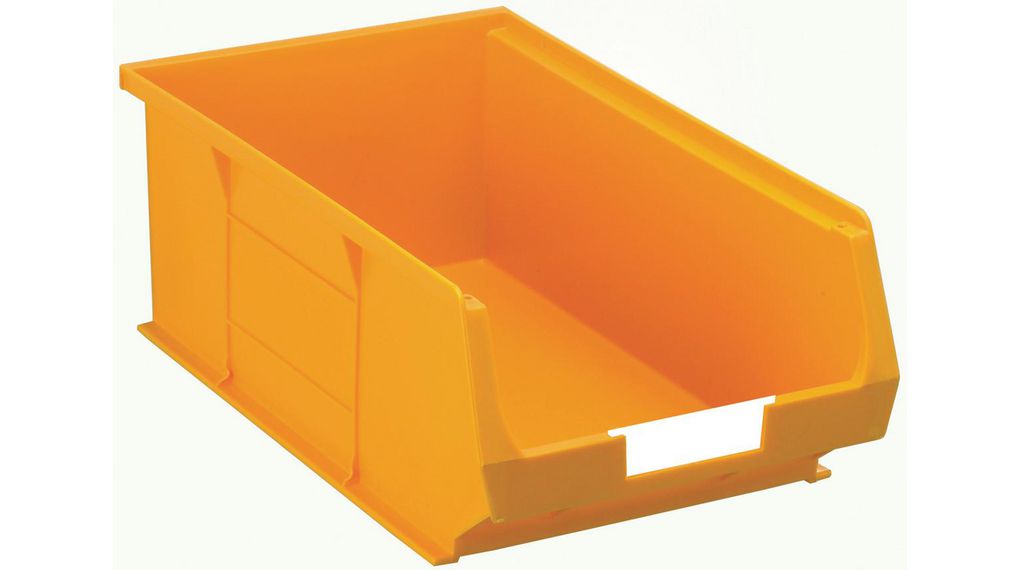 PP Storage Bin, 350mm x 205mm x 130mm, Yellow
