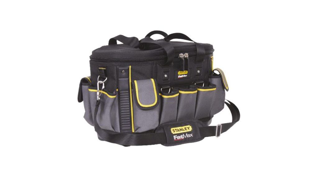 Stanley Fabric Hard Bottom Bag with Shoulder Strap 500mm x 500mm x 310mmx310x330mm Grey / Yellow / Black