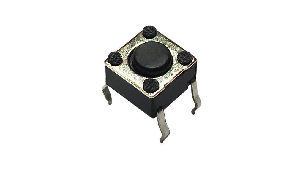 Interrupteur tactile pour circuit imprimé , 1NO, 1.57N, 6 x 6mm,