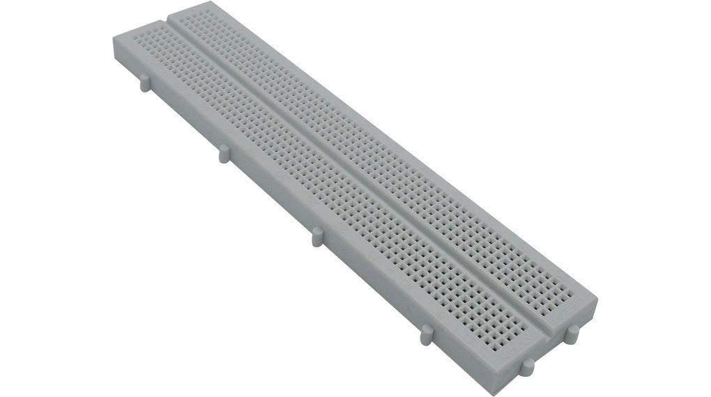 Solderless Breadboard, White, 640 Connection Points, 174x42mm