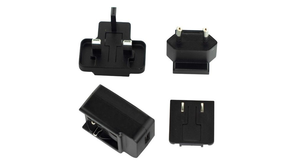 Power Supply 264V 300mA 5W UK Type G (BS1363) Plug / Euro Type C (CEE 7/16) Plug / US Plug USB A Socket