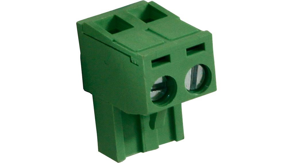 Pluggable Rising Clamp Terminal Block, Straight, 5.08mm Pitch, 2 Poles