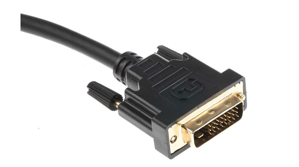 Câble vidéo, Fiche mâle HDMI - DVI-D 24 + mâle 1 broche, 1920 x 1200, 10m