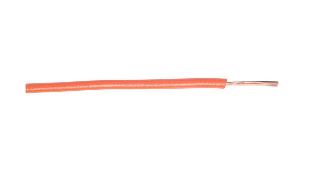 Stranded Wire PVC 0.75mm² Bare Copper Orange H07V-K 100m