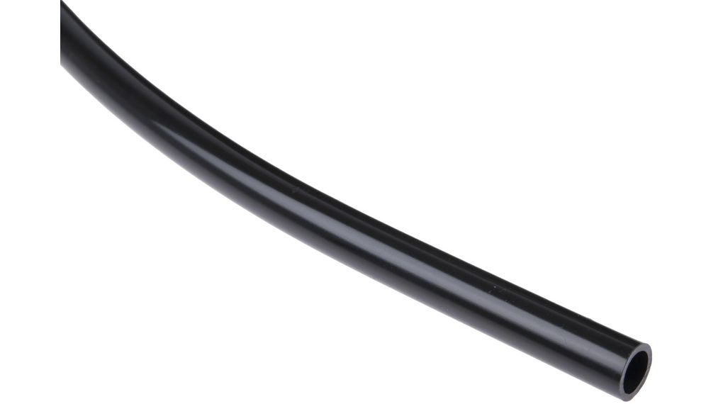 Tubing, 7mm, 10mm, Polyamide (PA), 22bar, 30m, Black
