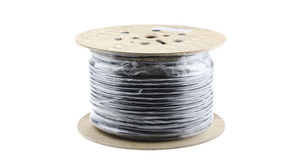 Napájecí kabel 3x 2.5mm² Měď Nestíněné 500V 100m Černá