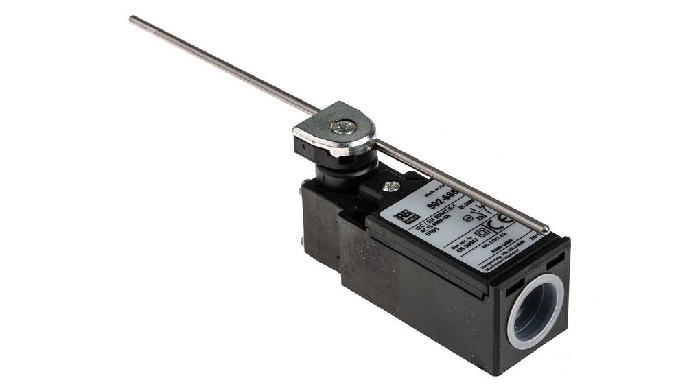 Limit Switch, Adjustable Rod, Plastic, 1NO / 1NC, 10A, Snap Action, Screw Terminal