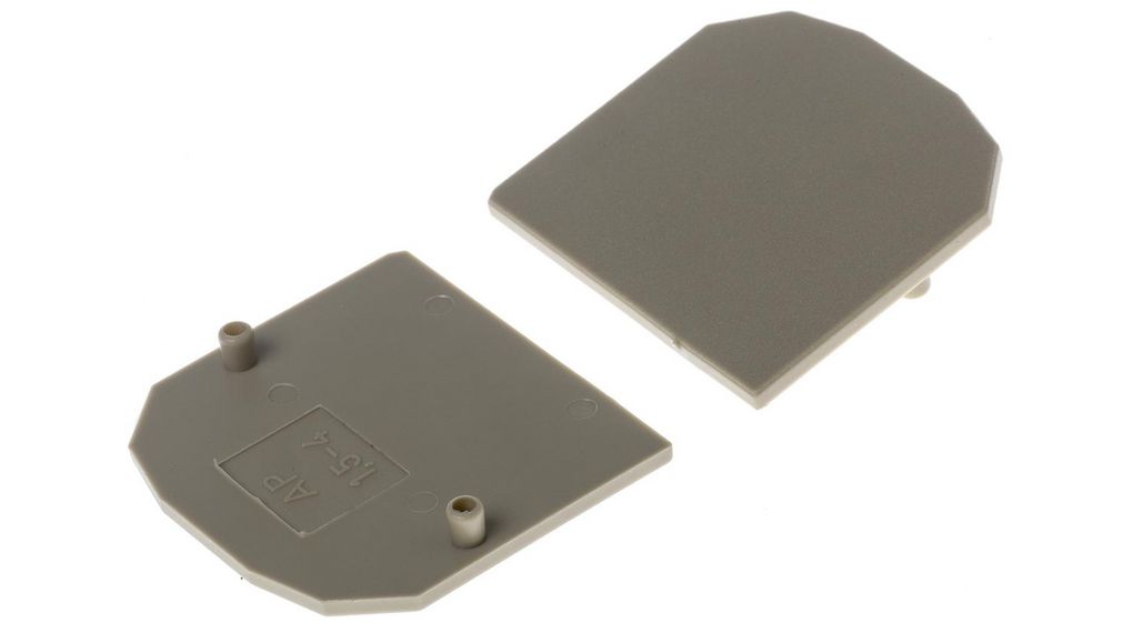 End Plate, Grey, Pack of 10 pieces