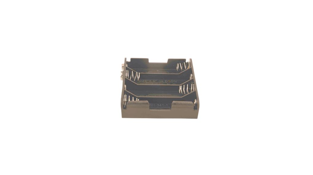 Batterijhouders, Polypropyleen (PP), 4x AA, Press-in