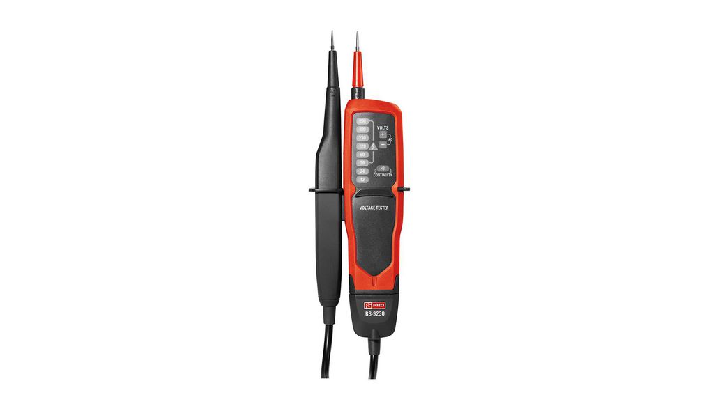 Voltage and Continuity Tester, IP64, LCD, Visual / Audible, 12 ... 690 V