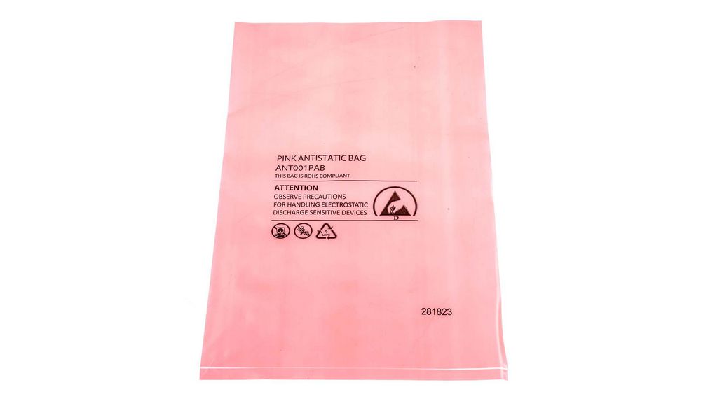 Antistatischer Beutel, 205mm x 305mm, Polyethylen niedriger Dichte (LDPE), Packung à 100 Stück
