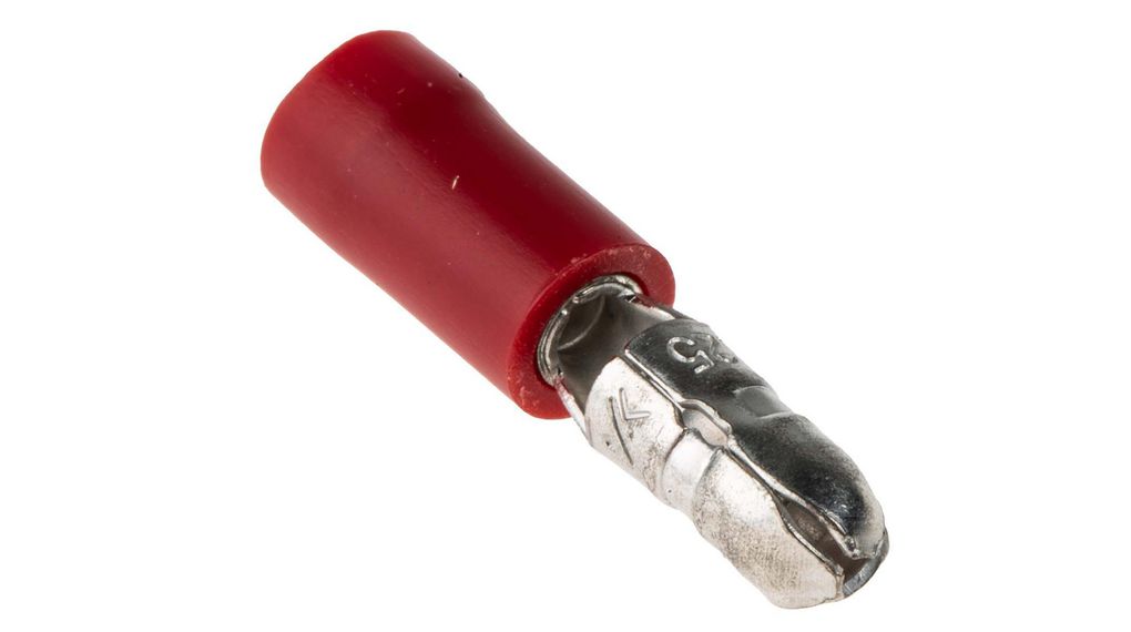 Crimp Terminal, Red, 0.5 ... 1.5mm², Polyvinylchloride (PVC), Pack of 100 pieces