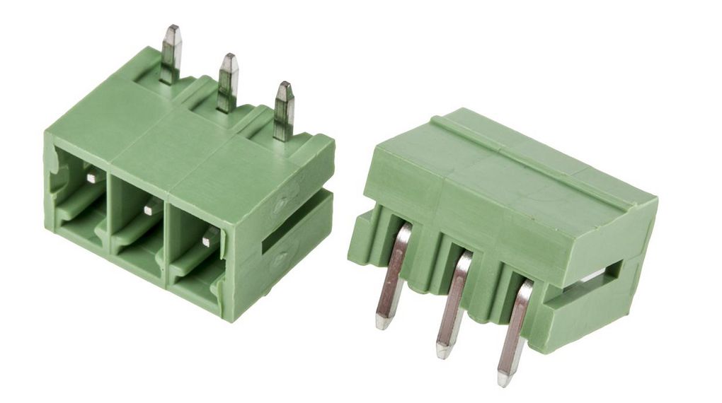 Steckbarer Klemmenblock, Rechter Winkel, Raster - 3.81mm, Pole - 3, Packung à 10 Stück