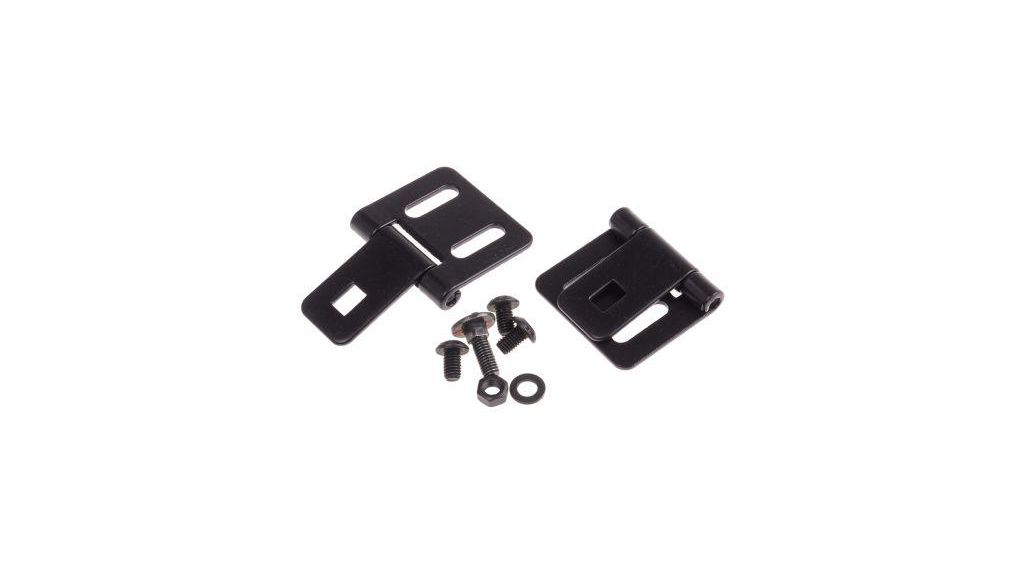 Scharnier für Aluminiumprofile, Schwarz, 64mm, Stahl, Packung à 2 Stück