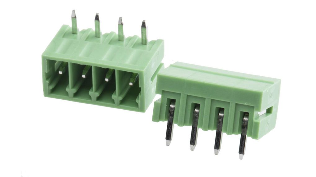 Pluggable Terminal Block, Right Angle, 10A, 200V, Pitch - 3.5mm, Poles - 4, Pack of 10 pieces