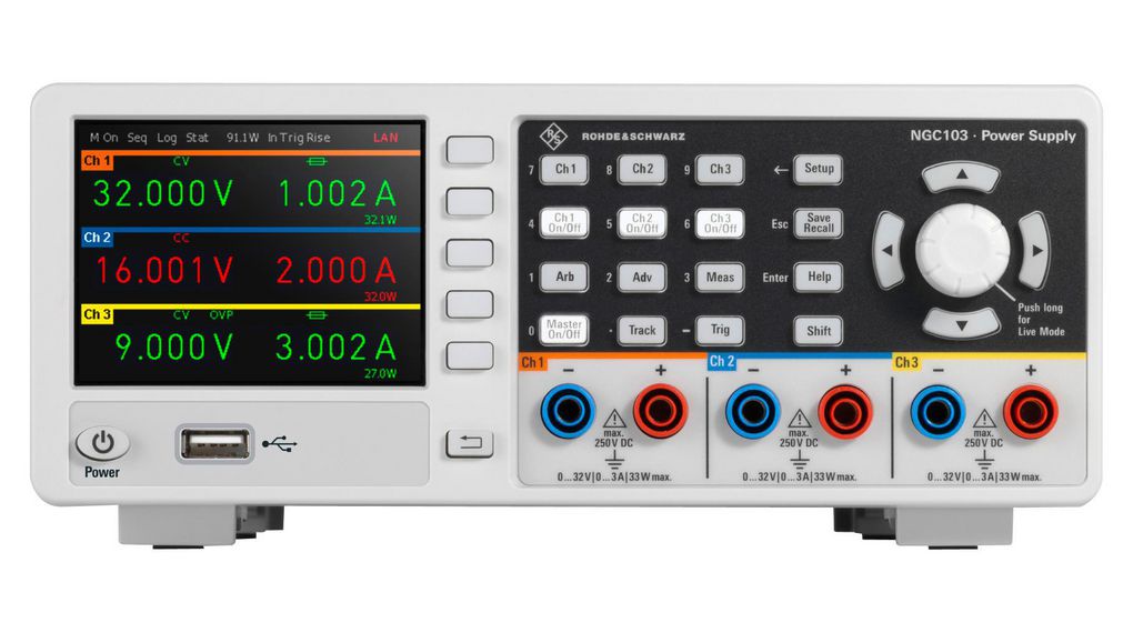 R&S®NGC103 | Rohde & Schwarz Bench Top Power Supply Programmable 32V 3A ...