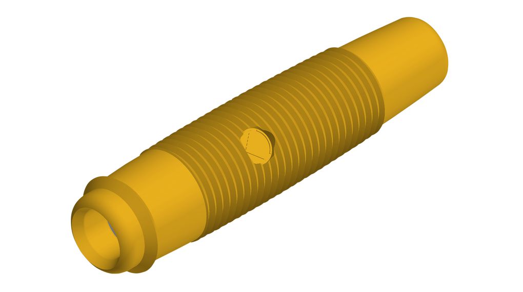 Socket, Yellow, Nickel-Plated, 30V, 16A